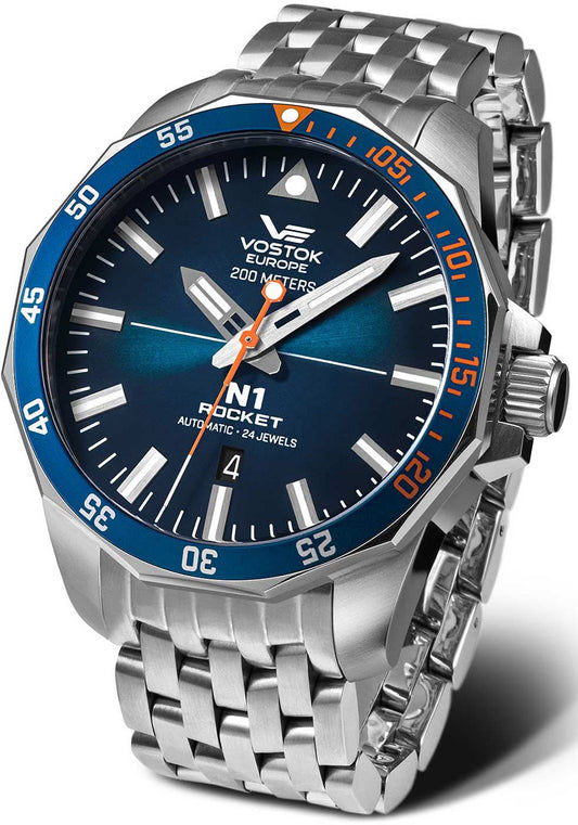 Vostok Europe N1 Rocket NH35A-225A615B Men's Watch • K1 Safety Glass • 20 ATM