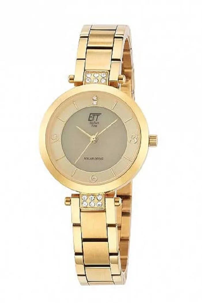 Eco Tech Time Diamond Lady ELS-12141-62M Damenuhr • Solar-Antrieb • Echte Diamanten