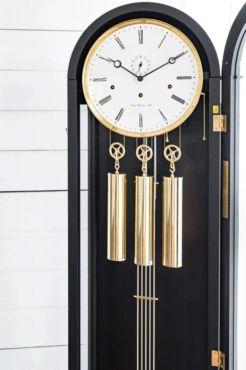 Horloge de parquet Hermle 193x52x32 cm en bois • Carillon Westminster • Design intemporel