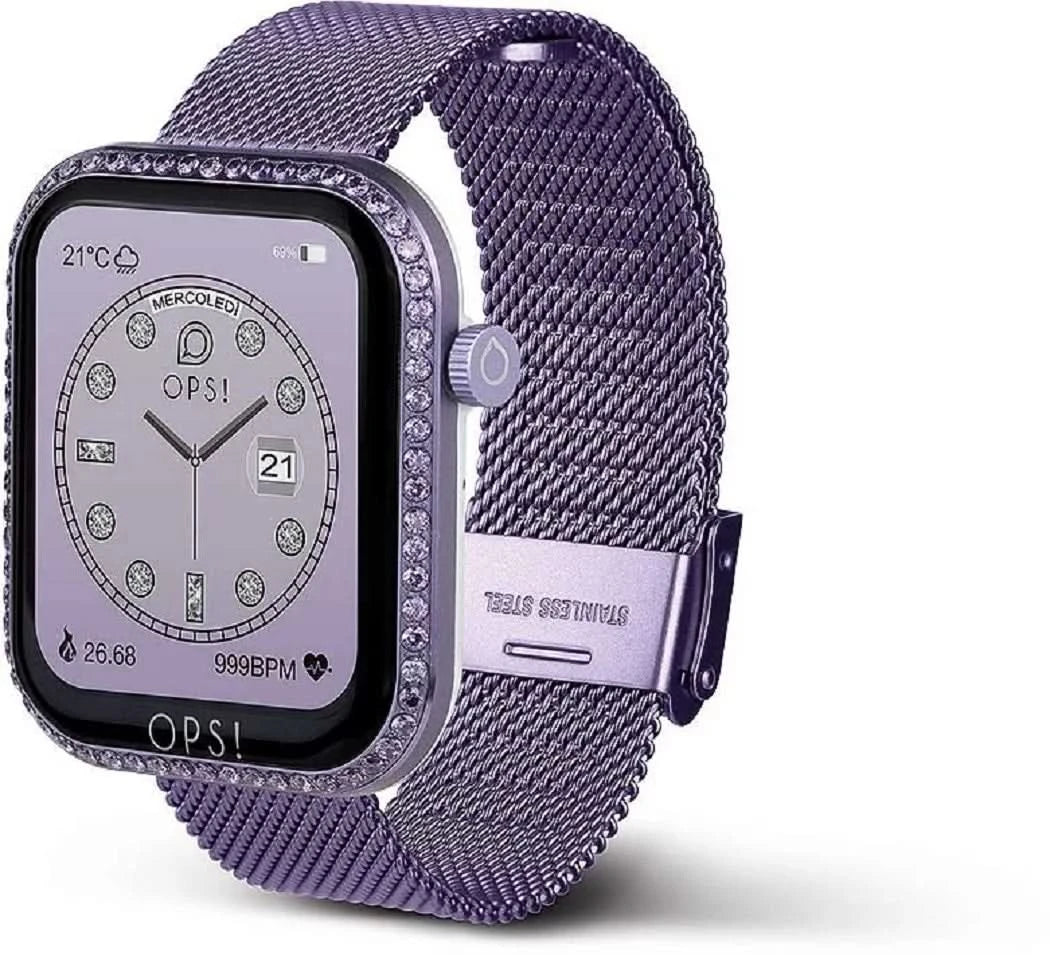 OPS! SMART Call OPSSW-42 Unisex-Smartwatch • Pop-Design
