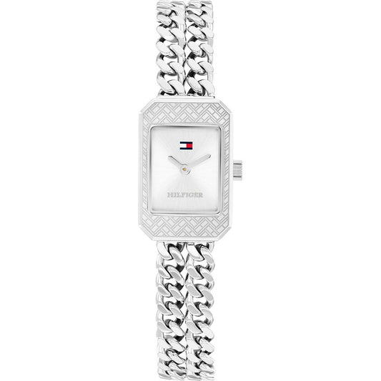 Zegarek Tommy Hilfiger ze srebrną bransoletą i prostokątną tarczą