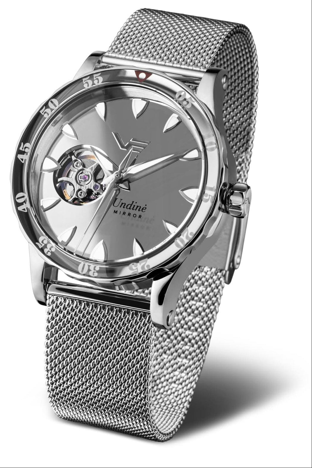Zegarek damski Vostok Europe Undine ze srebrną metalową bransoletą i okrągłą tarczą