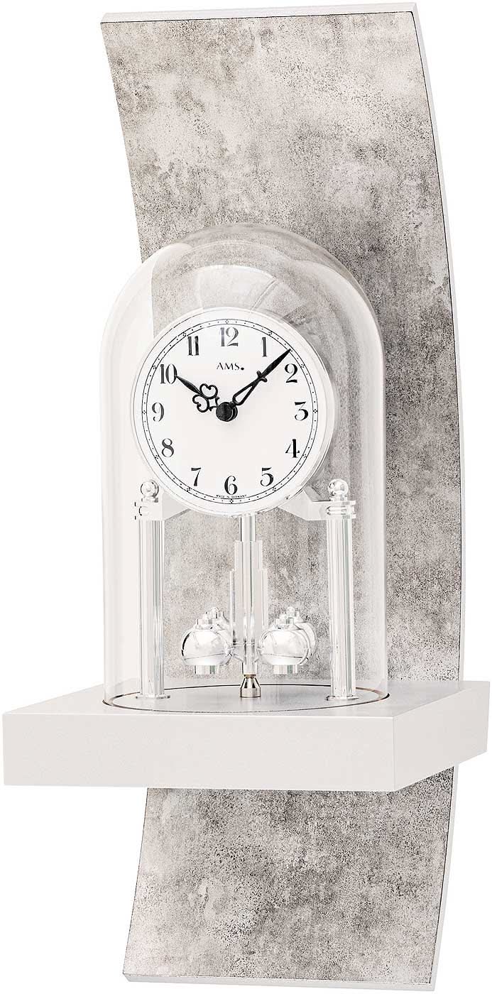 Horloge murale AMS 40x16x17 cm bois • Balancier rotatif élégant • Boîtier en bois de haute qualité