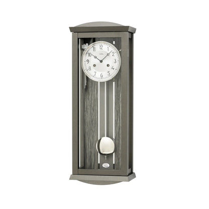 Zegar ścienny AMS Regulator R2748 antracytowy • 14-dniowy mechanizm uderzeniowy • aluminiowa tarcza