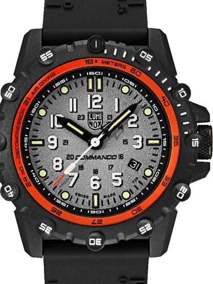 Luminox Commando Frogman XS.3301 Herrenuhr Grau • Carbongehäuse • 20 ATM Wasserdicht