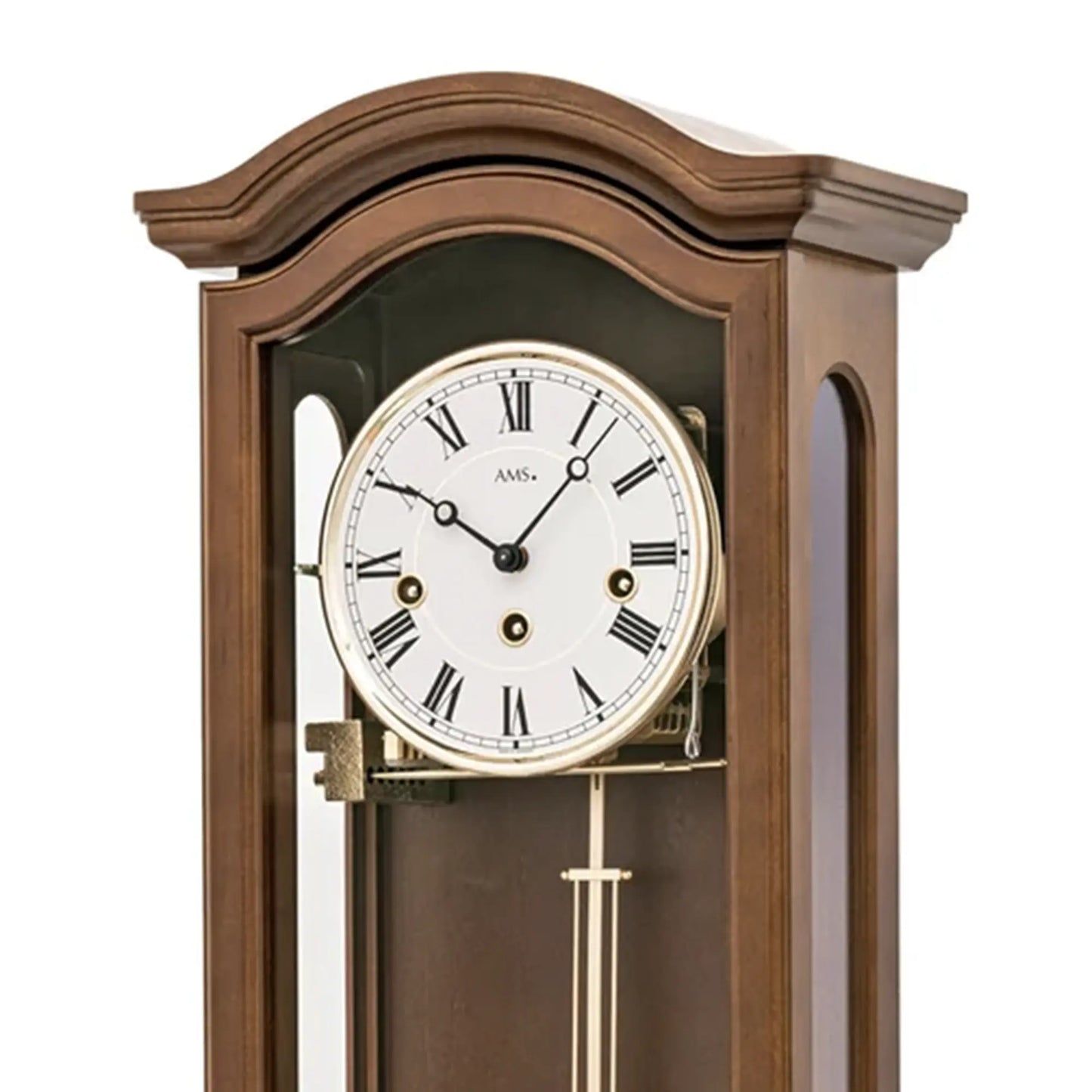 Zegar ścienny AMS Regulator R2696/1 orzech • mechanizm Westminster • chód 8-dniowy