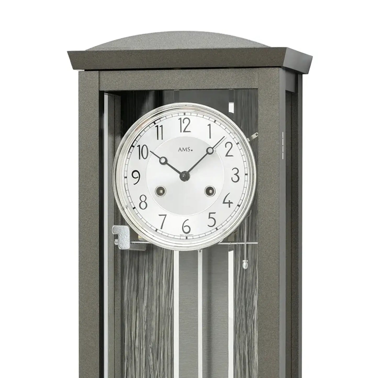 Zegar ścienny AMS Regulator R2747 antracytowy • mechanizm Westminster • chód 8-dniowy