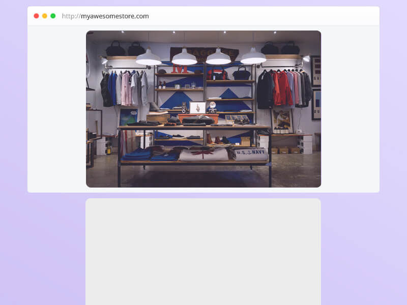 Animated demonstration of lazy loading showing images loading as user scrolls